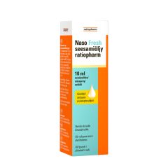 Naso Fresh seesamiöljy ratiopharm nenäsuihke 10 ml